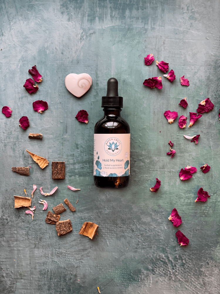 Hold My Heart Herbal Grief Relief Raven Crest Botanicals